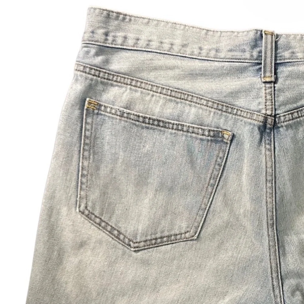 J.CREW Light-wash Distressed Jean Shorts Blue Women’s Size 28.